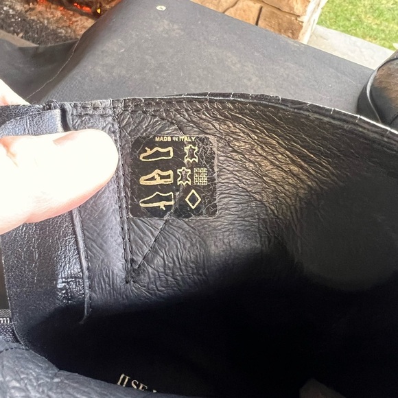 Ilse Jacobsen Black Croc Pattern Boots Size 39 - Picture 2 of 6